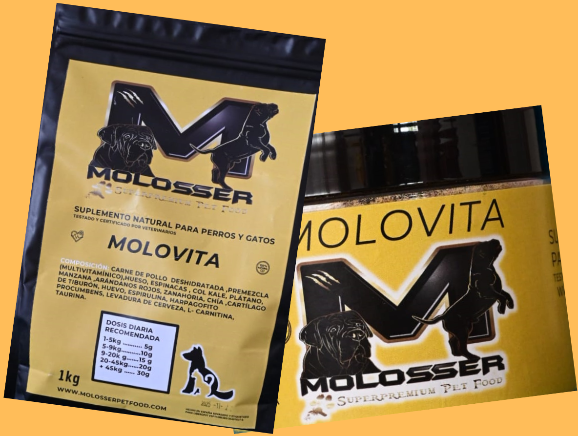 MOLOVITA - COMPLEJO MULTIVITAMÍNICO NATURAL PARA PERROS Y GATOS