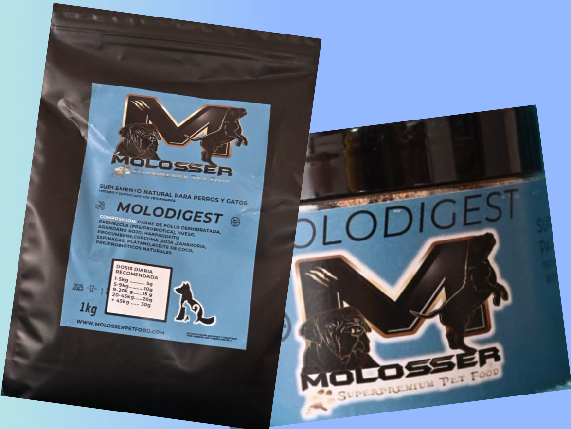 MOLODIGEST - PARA MEJORAR LA DIGESTIÓN DE TU MASCOTA